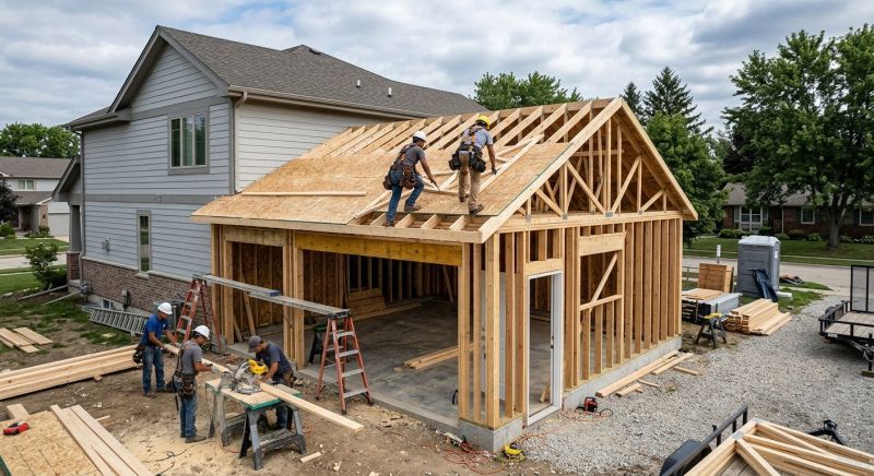 Detached Garage Construction in Pearland, TX
