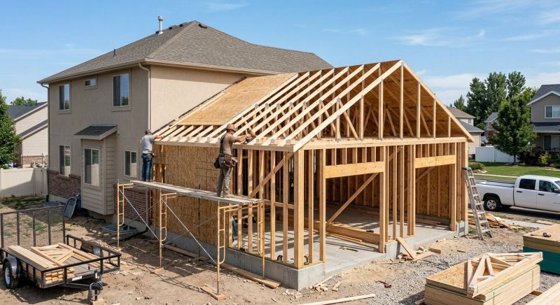 Detached Garage Construction in Katy, TX
