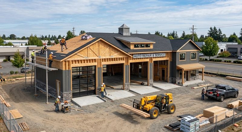 Warehouse Garage Construction in Conroe, TX