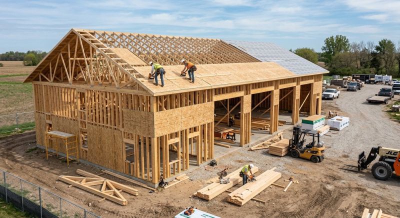 Warehouse Garage Construction in Conroe, TX