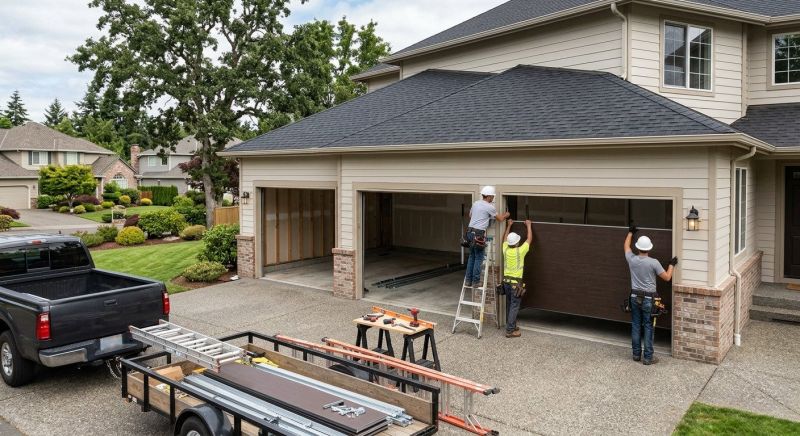 Wood Garage Installation in Houston, TX